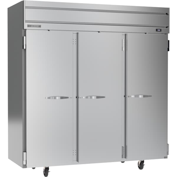 Reach In Freezer, Three Section, Solid Doors, 69.1 Cu. Ft.